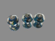 PENGUINS - European Lampwork PENGUIN Beads, BLACK & WHITE Quanity 3 Beads