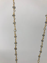 Gold Lariat Locket on Rosary Chain