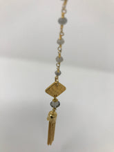 Lariat with Tassle on Rosary Chain