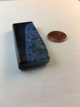 ADA - Beautiful Black & Blue Rectangle Druzy Geode Agate Pendant
