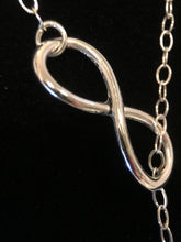 ADELYN - Swarvoski Crystal Peridot Infinity Silver Necklace, August Birthstone