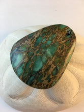 ALEAH- Green Agate Jasper Pendant with Green Pattern