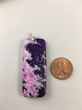 ALLIE- Beautiful PURPLE Ocean Jasper Oblong Pendant Bead