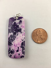 ALLIE- Beautiful PURPLE Ocean Jasper Oblong Pendant Bead