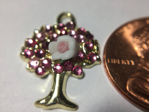 THE GIVING TREE - 1 PIECE ENAMEL JEWELRY, DIY CHARM PENDANTS