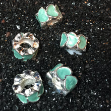 Circle of Hearts-Enamel European Spacer Bead/Charm