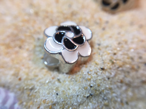 Blooming Flower -Enamel European Spacer Bead/Charm