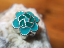Blooming Flower -Enamel European Spacer Bead/Charm