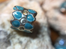 Enamel European Spacer Bead/Charm - Flanged Crystal Enamel