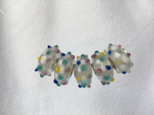 AISHA- European  Lampwork Glass POLKA DOT Large Hole Bead