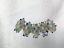 AISHA- European  Lampwork Glass POLKA DOT Large Hole Bead