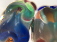 ANGELICA - European Lampwork Glass MULTI COLOR HEARTS Large Hole Bead