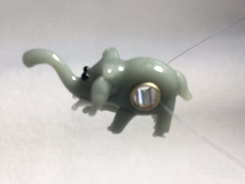 ELEPHANT - European Lampwork Glass ELEPHANT Bead, Mice