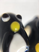 SOLO PENGUIN - European Lampwork G;lass SOLO PENGUIN Bead, BLACK & WHITE