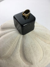 JULIANNA-  Beautiful Cube Black Cube Druzy Geode Agate Pendant