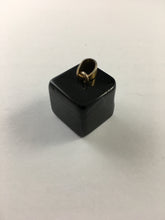 JULIANNA-  Beautiful Cube Black Cube Druzy Geode Agate Pendant