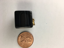 JULIANNA-  Beautiful Cube Black Cube Druzy Geode Agate Pendant