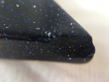 TRINITY- Speckled Black Onyx Triangle Agate, Gold Acent Pendant, Onyx Gem